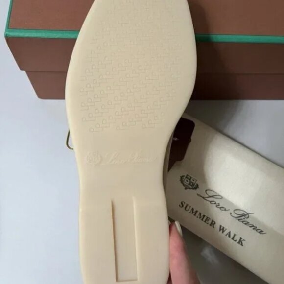 Loro Piana Women's Loafers Handmade Casual Ankle Moccas Size 39 - Picture 6 of 6